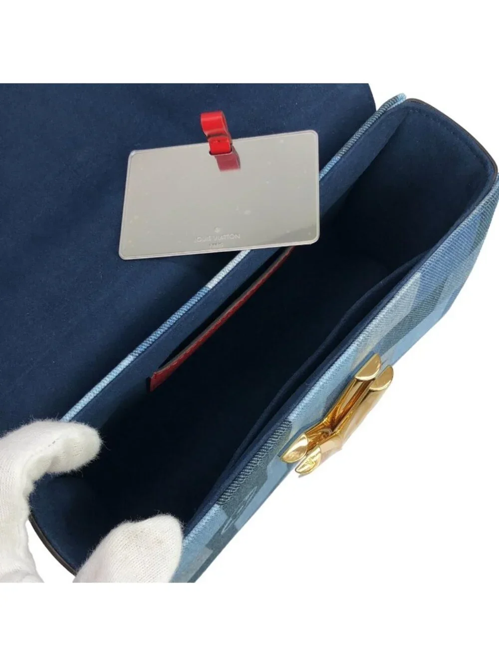 Louis Vuitton Denim Monogram Twist MM Shoulder